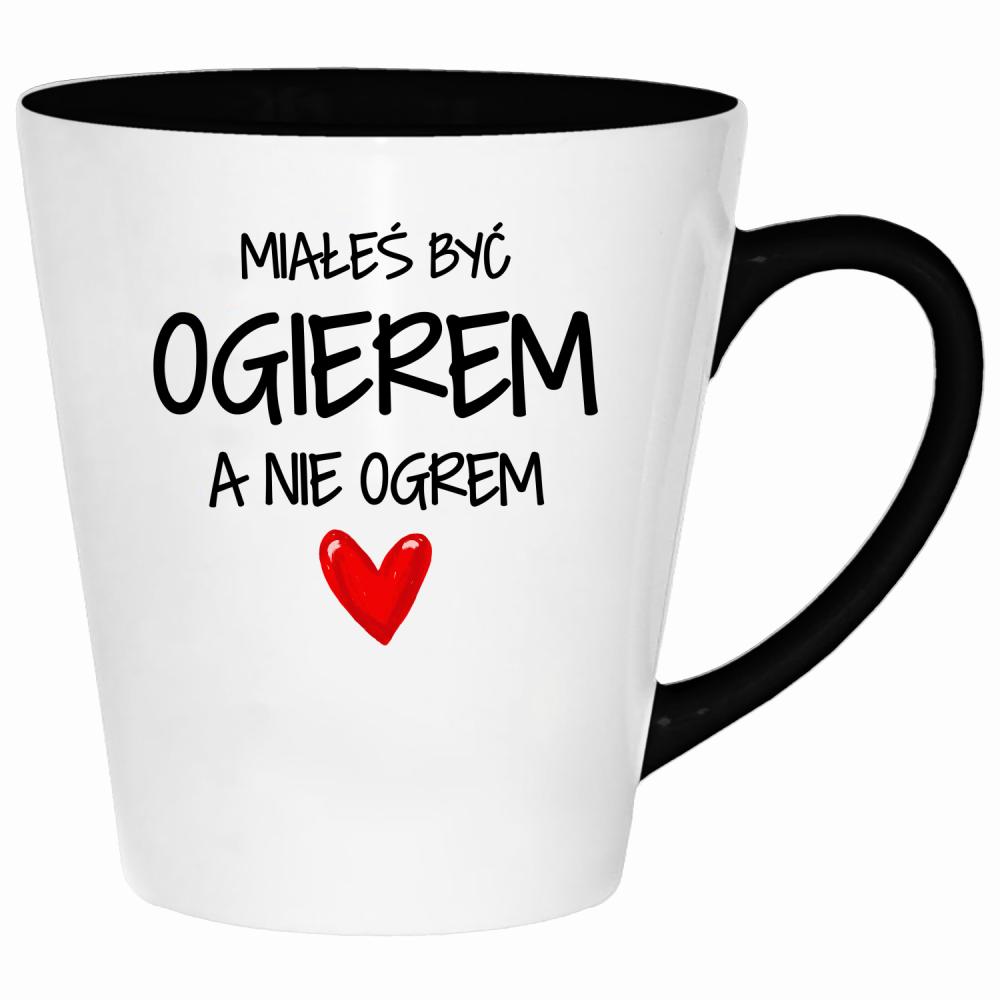Miałeś być ogierem, a nie ogrem kubek latte kolor jasnofioletowy