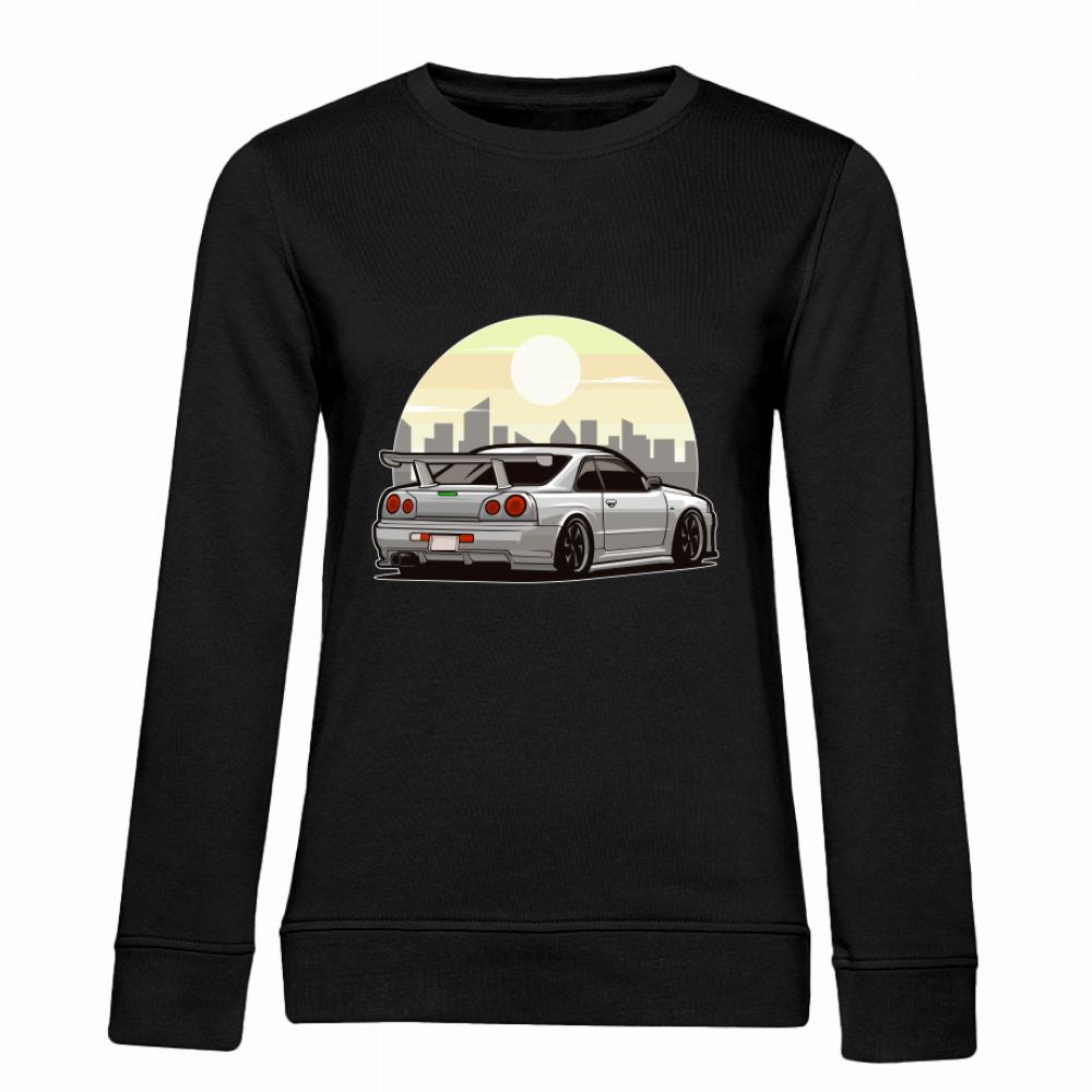 Miasta Samochód bluza damska bez kaptura