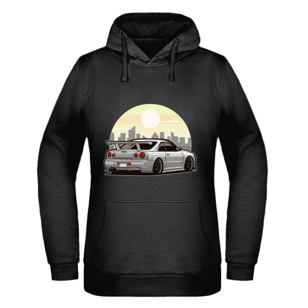 Miasta Samochód bluza damska z kapturem