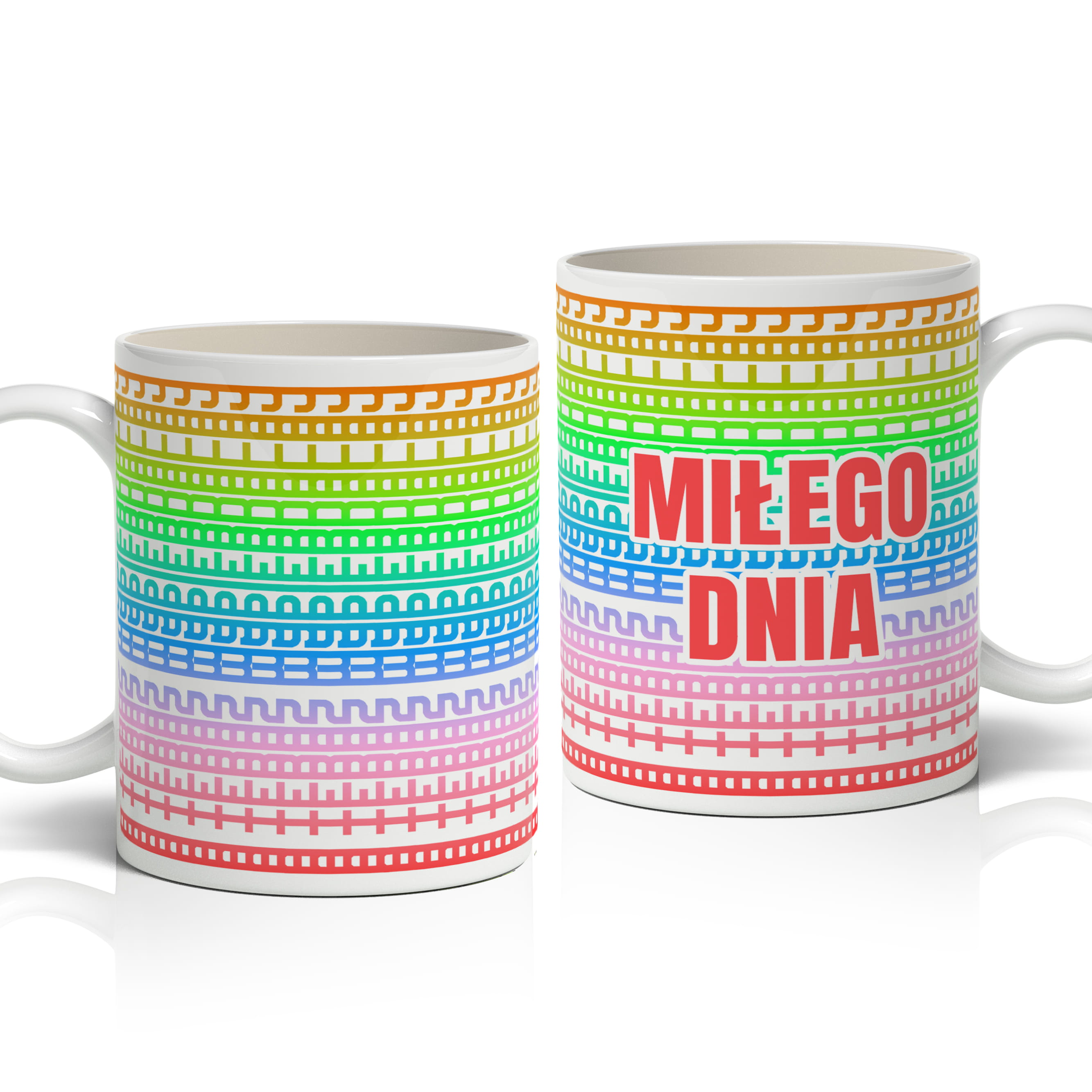 Miłego dnia a teraz wypie#dalej kubek ucho kolor