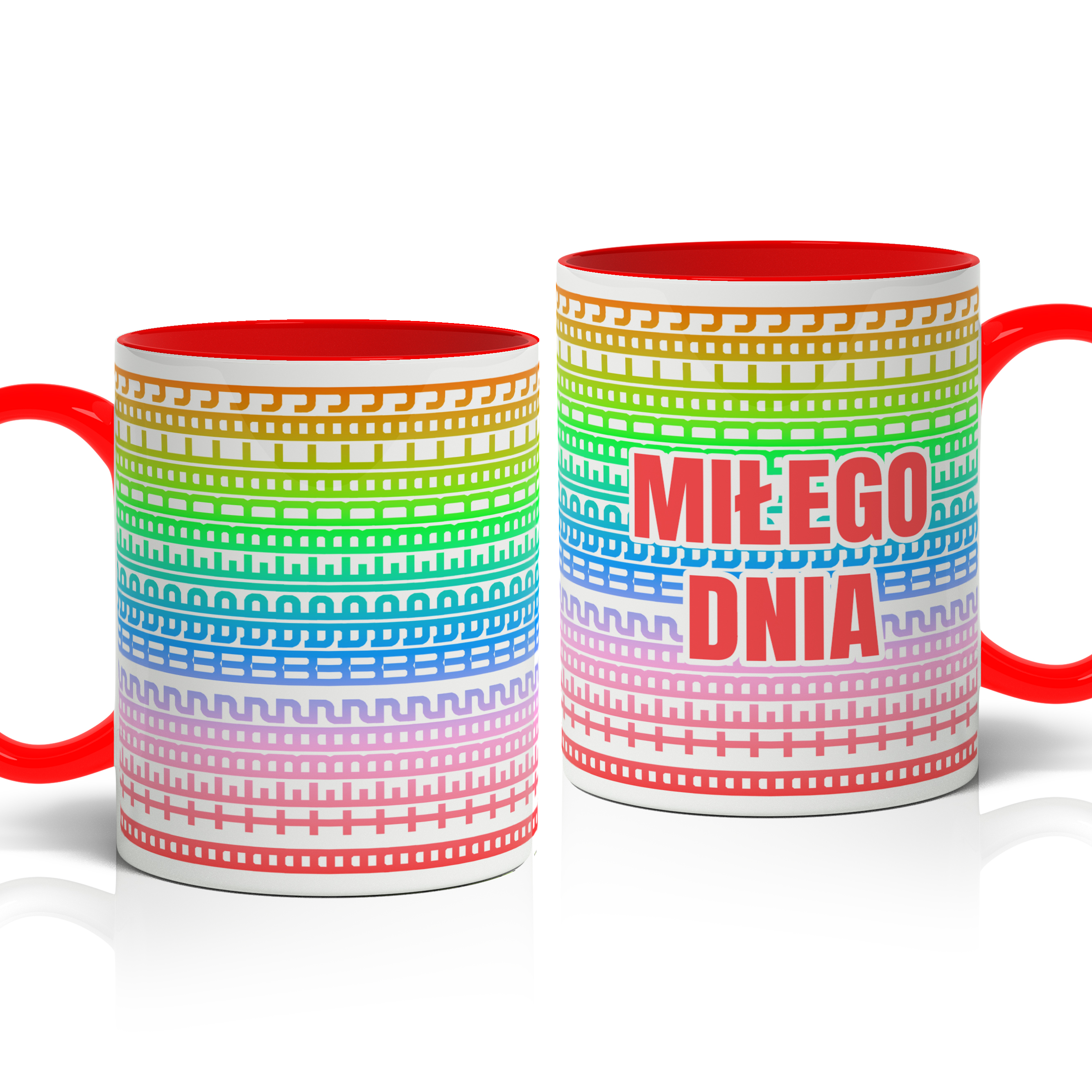 Miłego dnia a teraz wypie#dalej kubek ucho kolor kolor czerwony