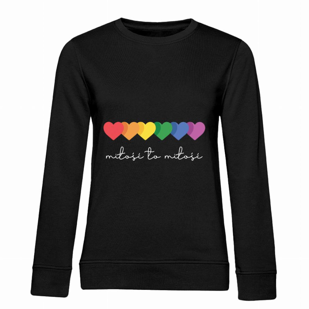 miłość to miłość bluza damska bez kaptura