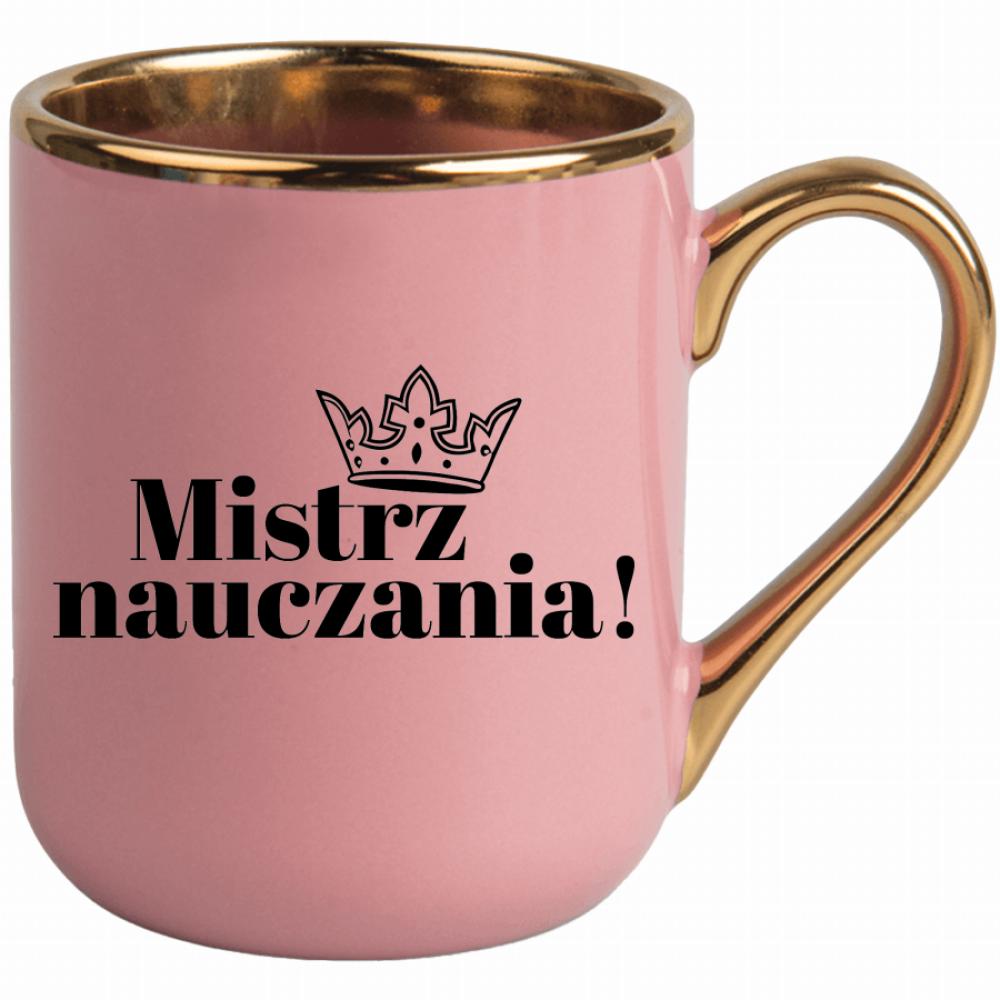 Mistrz Nauczania kubek elegant różowy kolor pastelowy fiolet