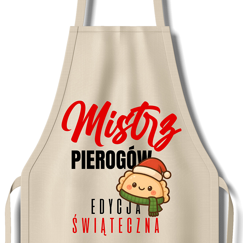 Mistrz Pierogów, Edycja Świąteczna fartuch kolor beżowy