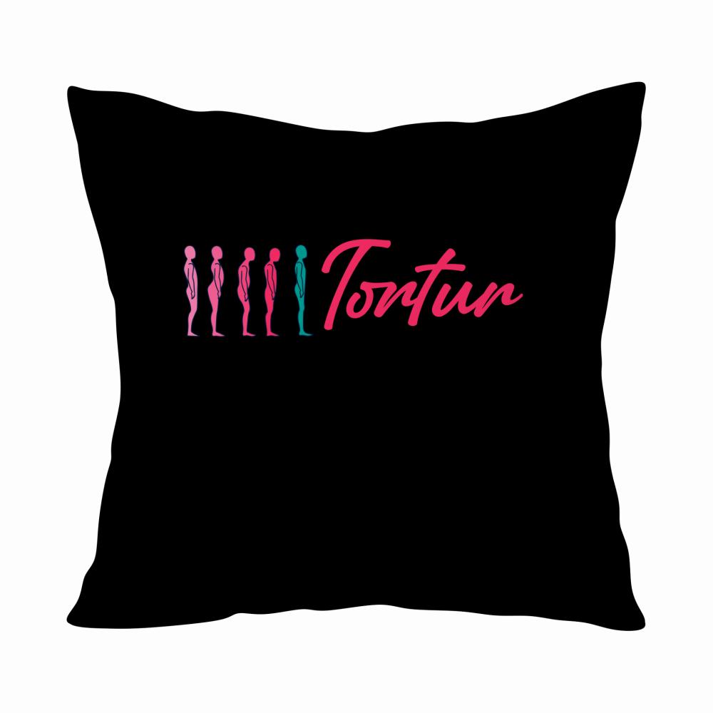 Mistrz tortur sprawia, że płaczesz krzyczysz poduszka kolor biały