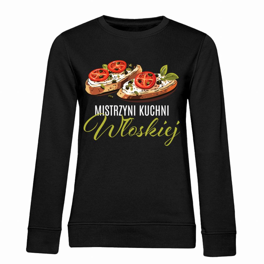 Mistrzyni kuchni włoskiej bluza damska bez kaptura
