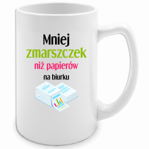 Mniej zmarszczek niż papierów na biurku