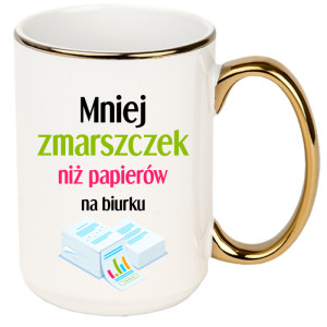 Mniej zmarszczek niż papierów na biurku