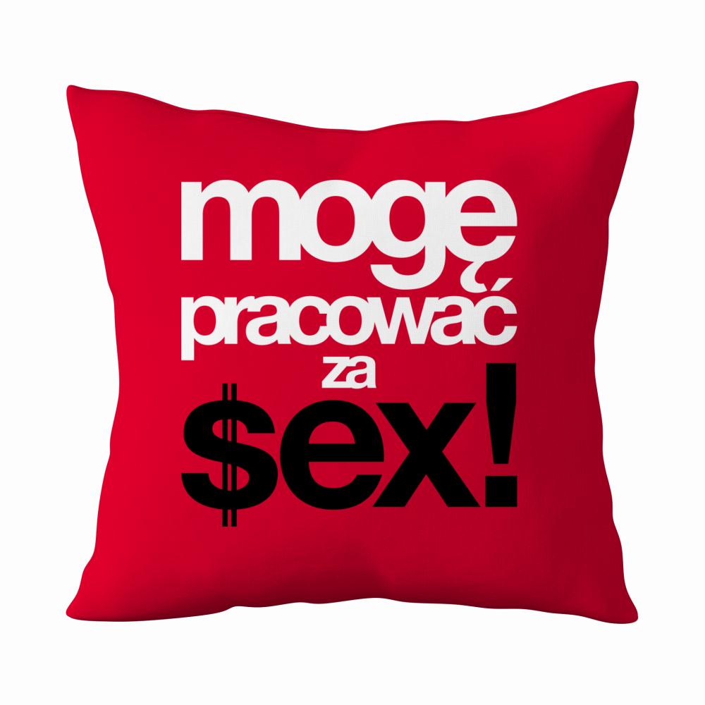 Mogę pracować za $ex poduszka kolor czerwony