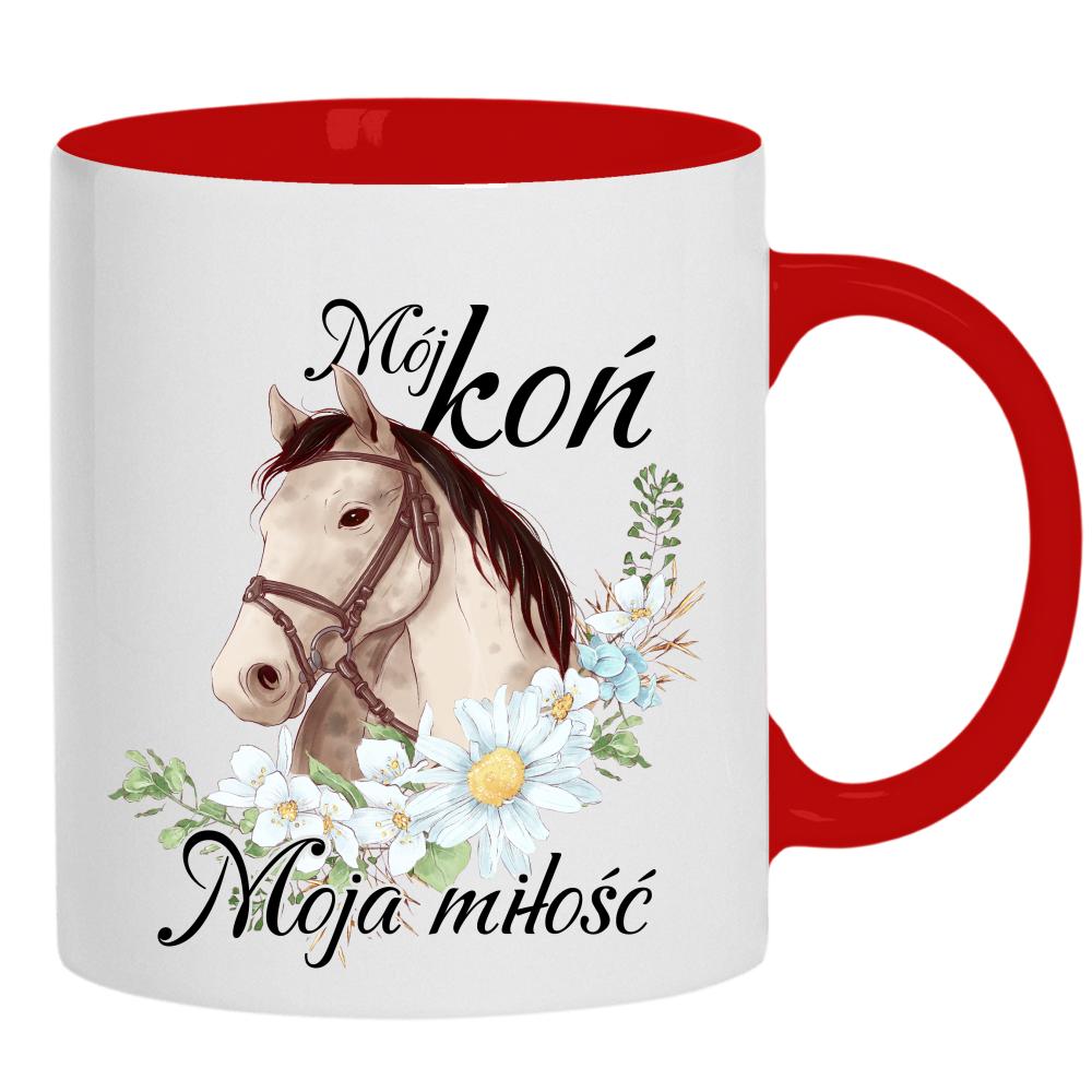 Mój koń – moja miłość kubek ucho kolor