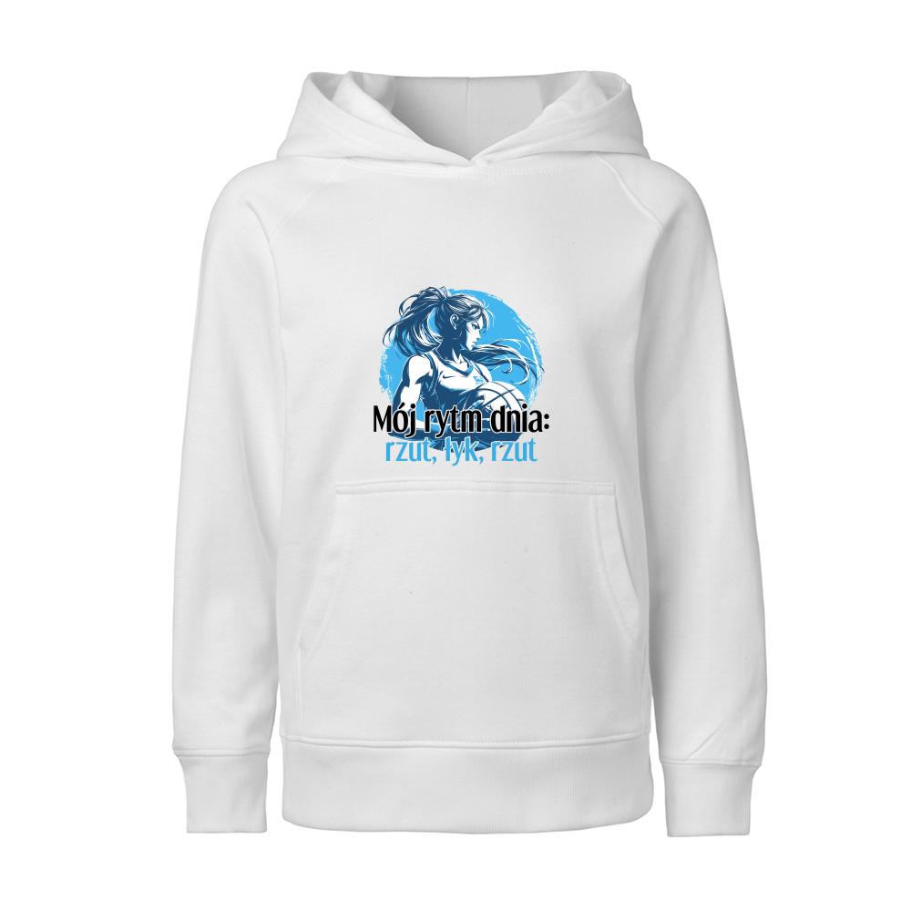Mój rytm dnia: rzut, łyk, rzut bluza junior
