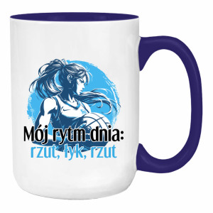 Mój rytm dnia: rzut, łyk, rzut