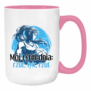 Mój rytm dnia: rzut, łyk, rzut