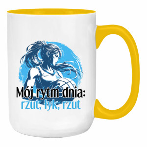 Mój rytm dnia: rzut, łyk, rzut
