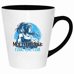 Mój rytm dnia: rzut, łyk, rzut