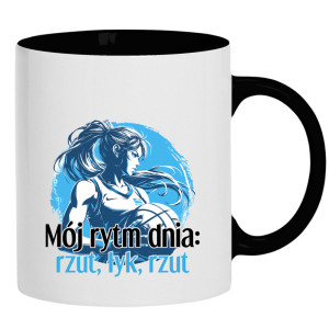 Mój rytm dnia: rzut, łyk, rzut
