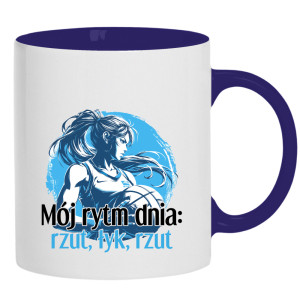 Mój rytm dnia: rzut, łyk, rzut