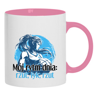 Mój rytm dnia: rzut, łyk, rzut