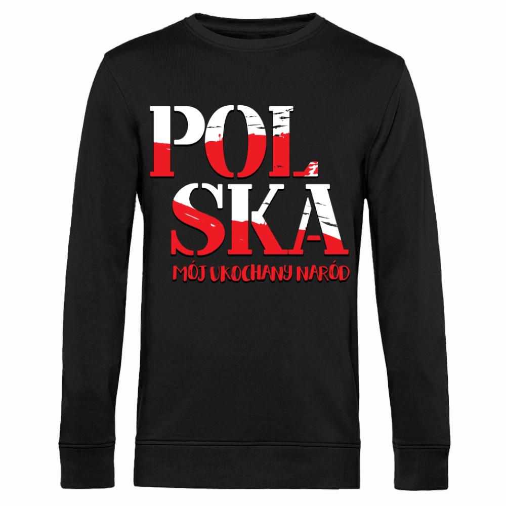 Mój ukochany naród bluza męska bez kaptura