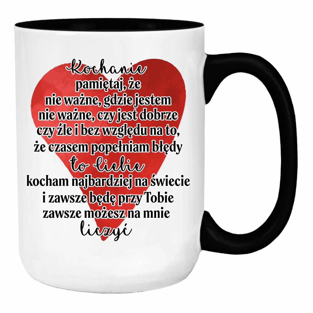 Moja kobieta jest gorętsza niż moja kawa duży kubek ucho kolor kolor czerwony latte