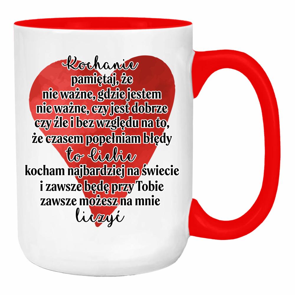 Moja kobieta jest gorętsza niż moja kawa duży kubek ucho kolor kolor red