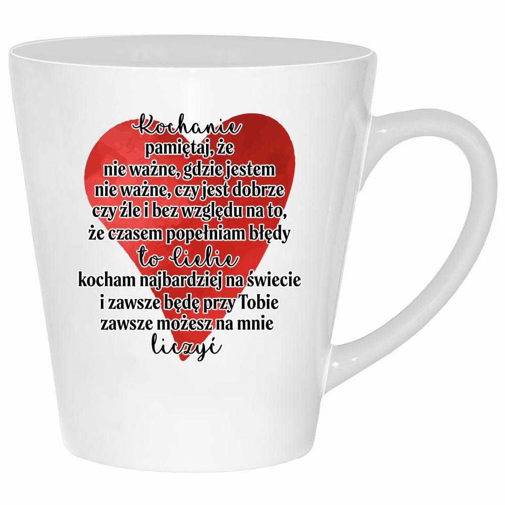 Moja kobieta jest gorętsza niż moja kawa kubek latte kolor biały