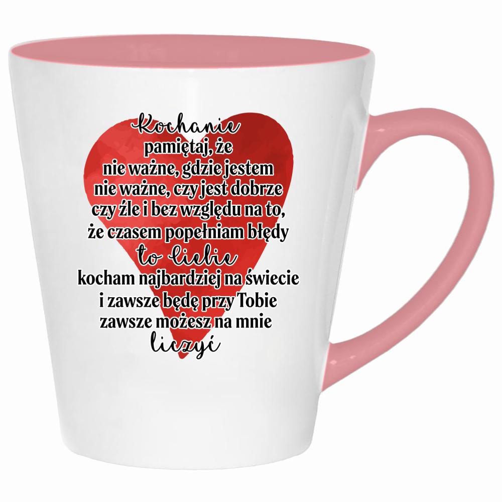 Moja kobieta jest gorętsza niż moja kawa kubek latte kolor pink