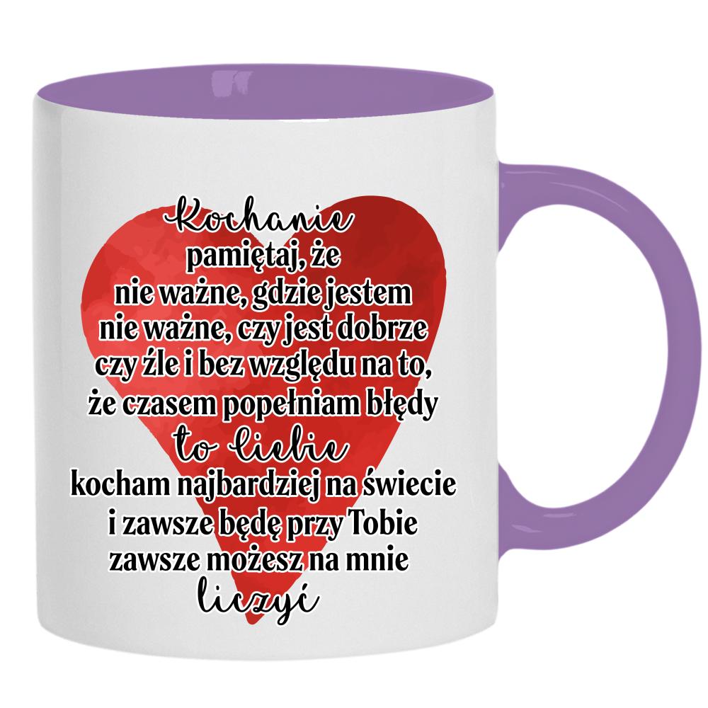 Moja kobieta jest gorętsza niż moja kawa kubek ucho kolor kolor jasnofioletowy