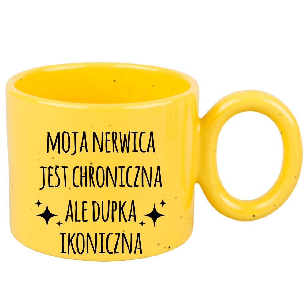 Moja nerwica jest chroniczna kubek ravenna żółty