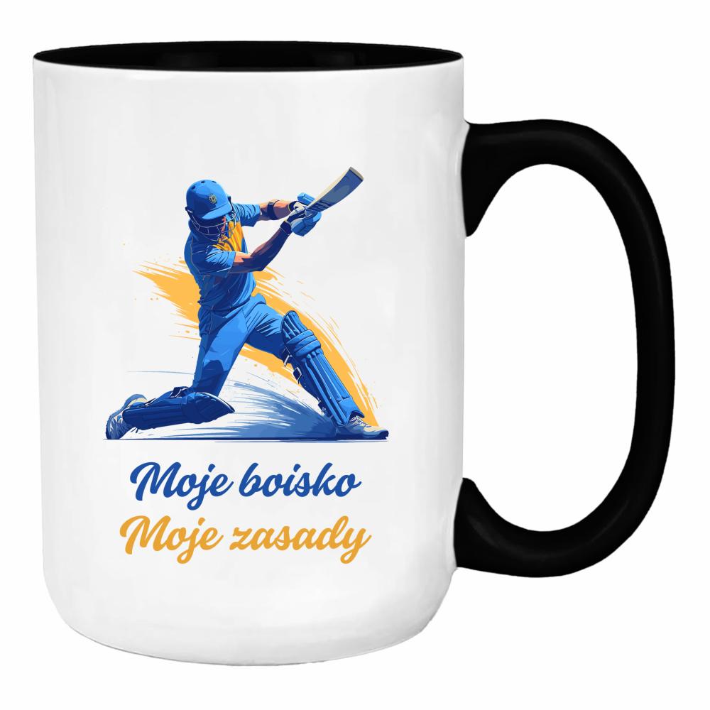 Moje boisko, moje zasady duży kubek ucho kolor kolor czarny