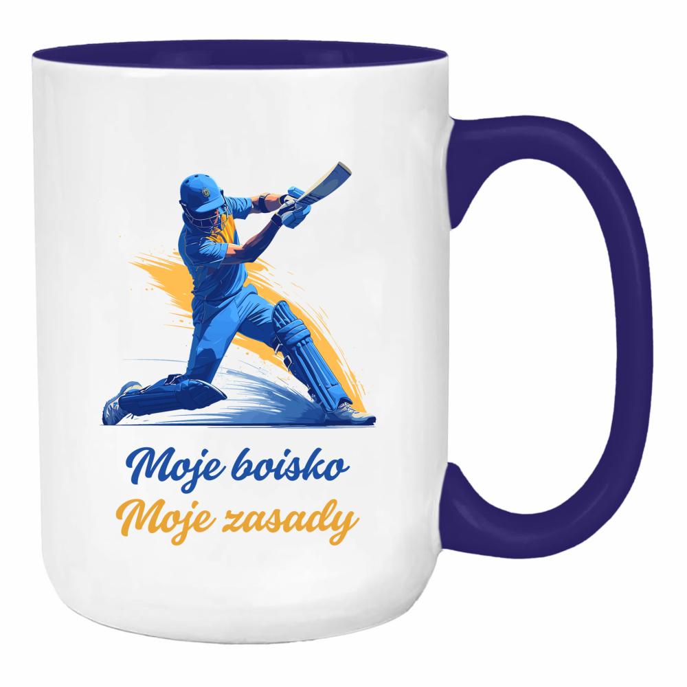 Moje boisko, moje zasady duży kubek ucho kolor kolor navy