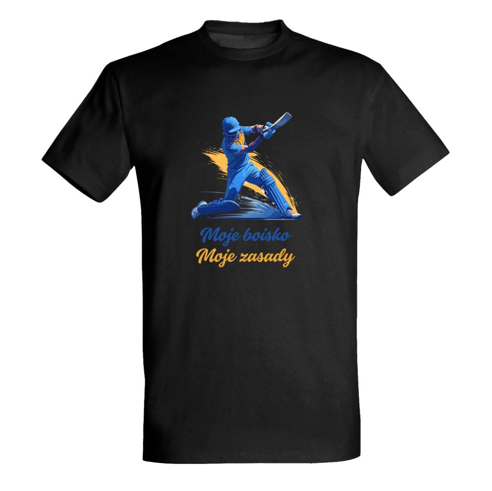 Moje boisko, moje zasady koszulka męska kolor czarny