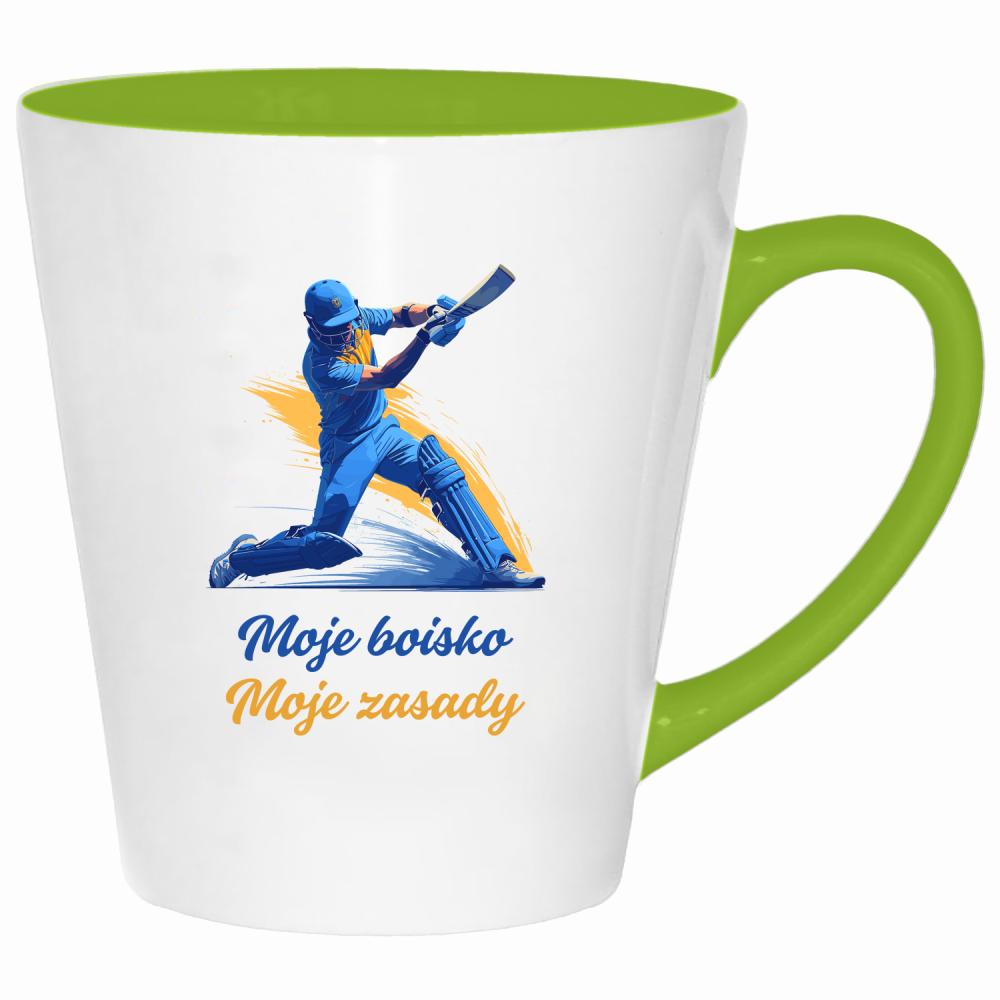 Moje boisko, moje zasady kubek latte kolor limonka