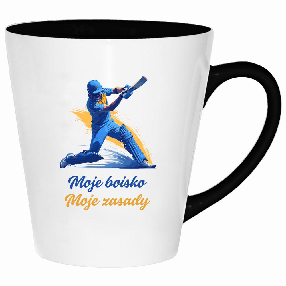 Moje boisko, moje zasady kubek latte kolor różowy