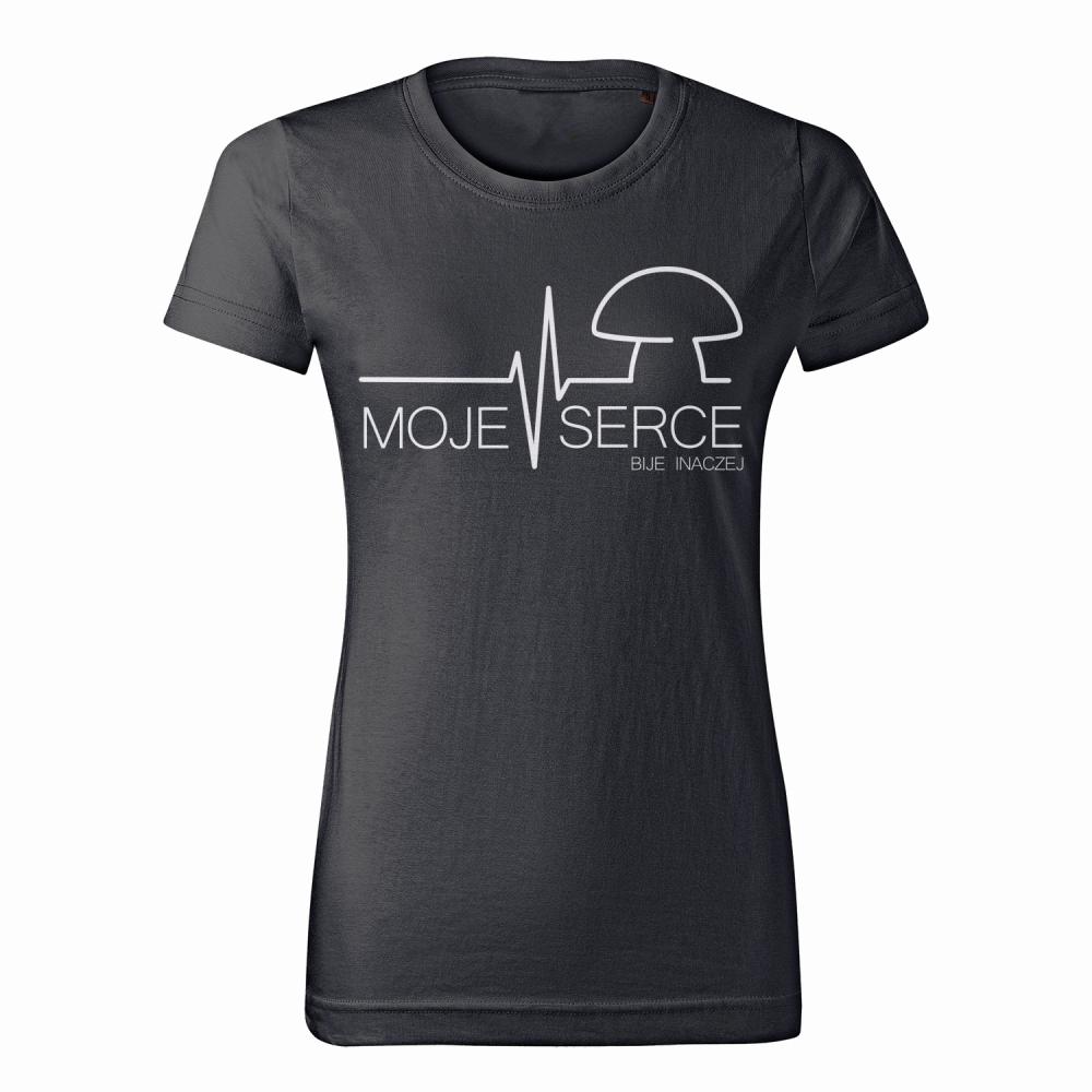 MOJE SERCE BIJE INACZEJ koszulka damska