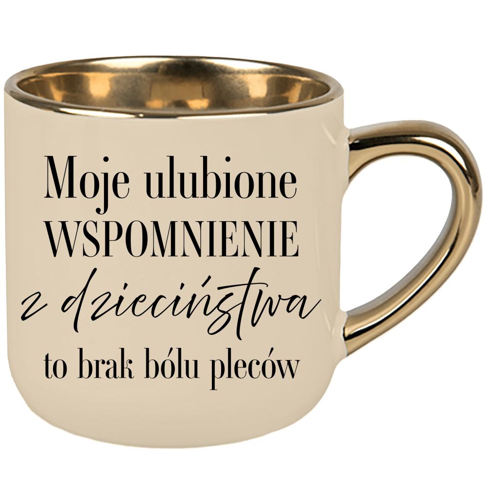Moje ulubione wspomnienie z dzieciństwa kubek elegant duży kolor kremowy