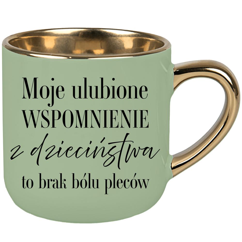 Moje ulubione wspomnienie z dzieciństwa kubek elegant duży kolor zielony 2