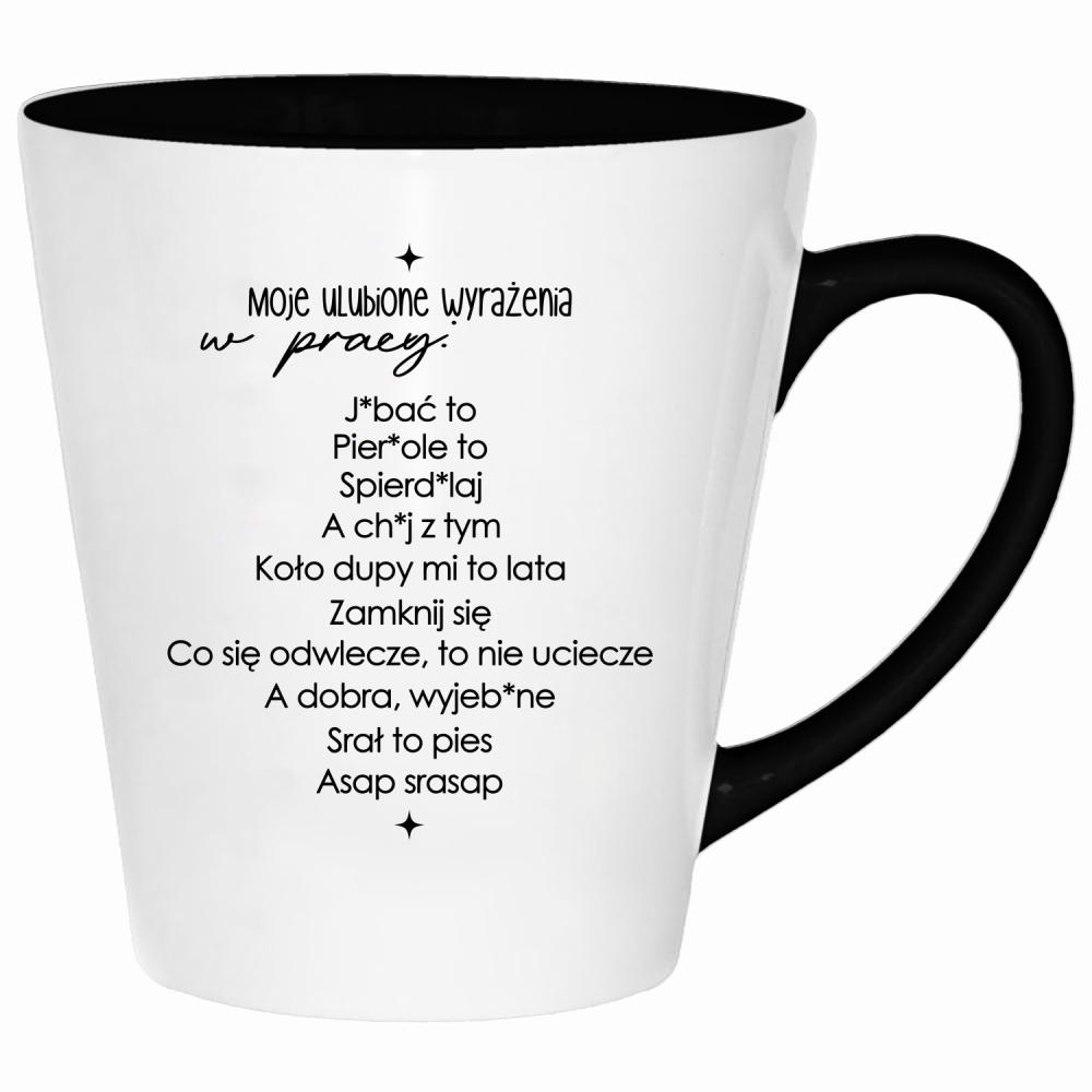 Moje ulubione wyrażenia w pracy kubek latte kolor navy