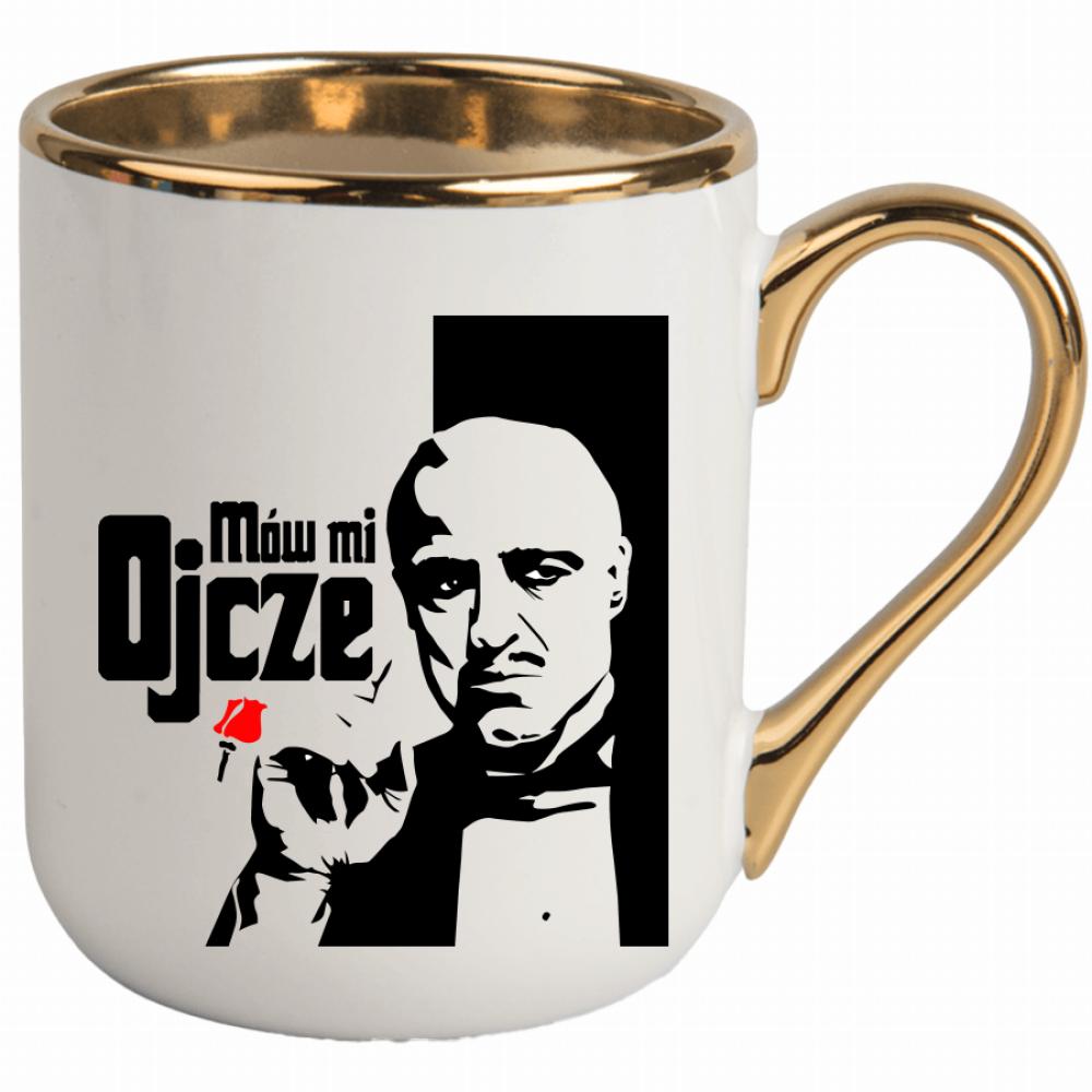 Mów mi Ojcze kubek elegant biały