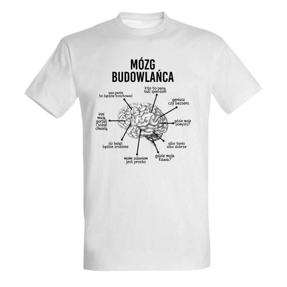 Mózg budowlańca koszulka męska