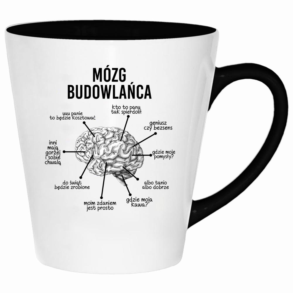 Mózg budowlańca kubek latte kolor navy
