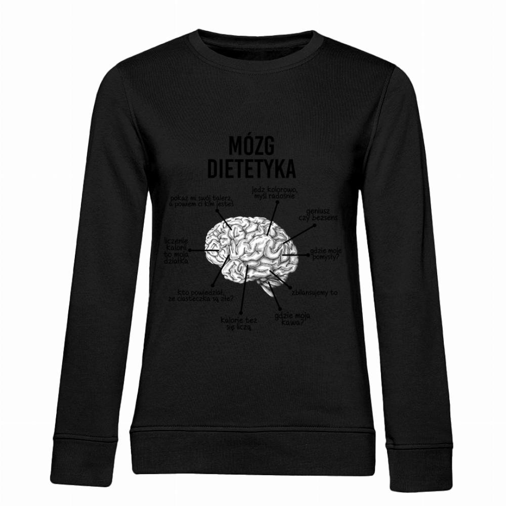 Mózg dietetyka 2 bluza damska bez kaptura kolor różowy