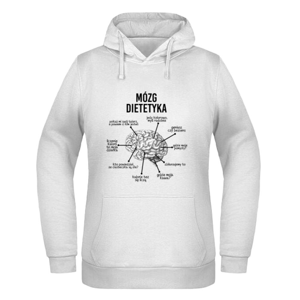 Mózg dietetyka 2 bluza damska z kapturem