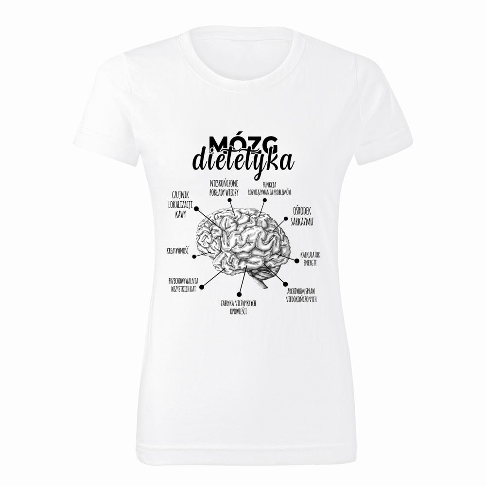 Mózg Dietetyka koszulka damska