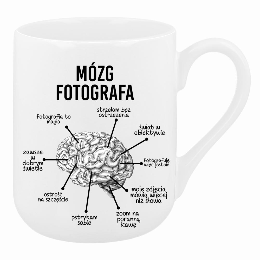 Mózg fotografa kubek coffee