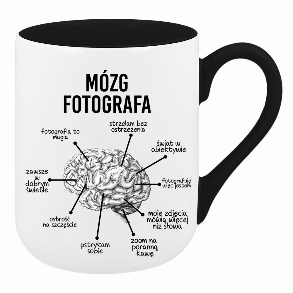 Mózg fotografa kubek coffee kolor złoty