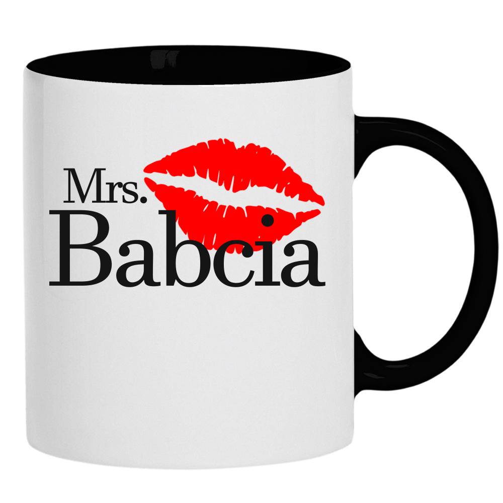 Mrs. Babcia kubek ucho kolor kolor czarnyy