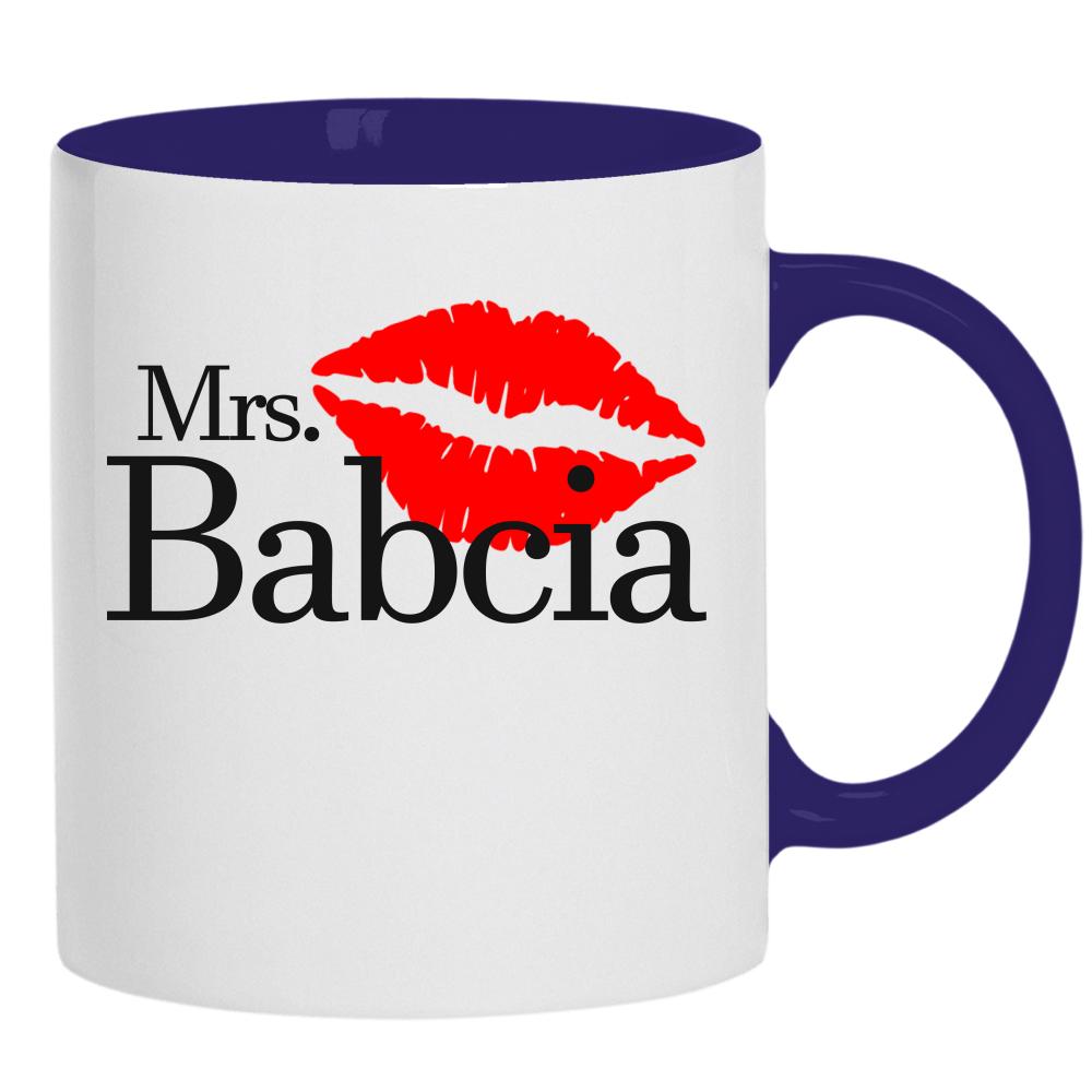 Mrs. Babcia kubek ucho kolor kolor navy