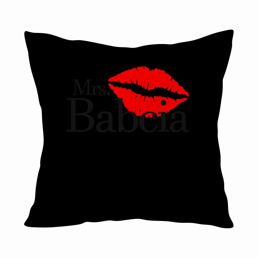 Mrs. Babcia poduszka kolor navy