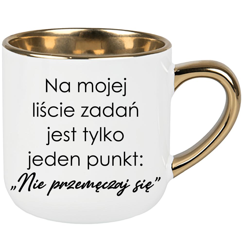 Na liście zadań jest jeden punkt kubek elegant duży